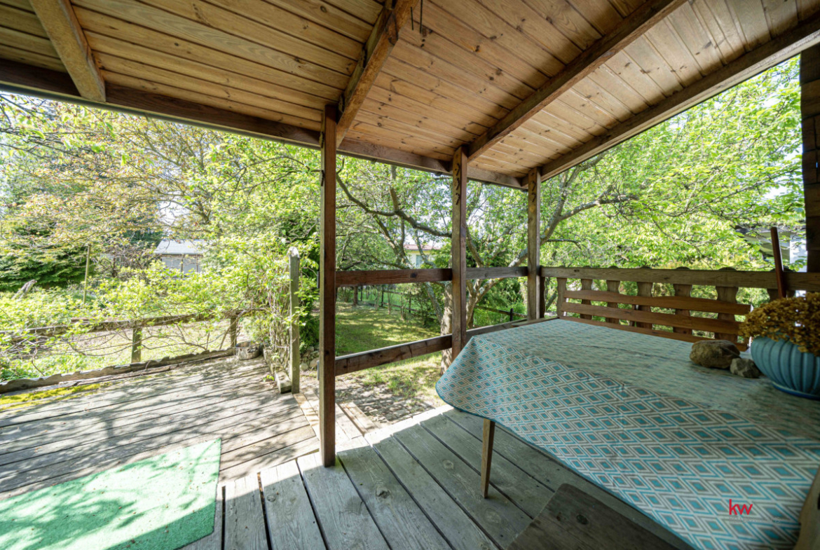 Urokliwa działka ROD 362 m², domek bieszczadzkiki