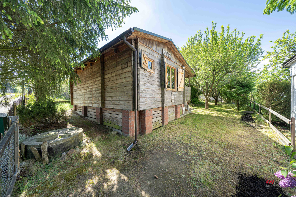 Urokliwa działka ROD 362 m², domek bieszczadzkiki