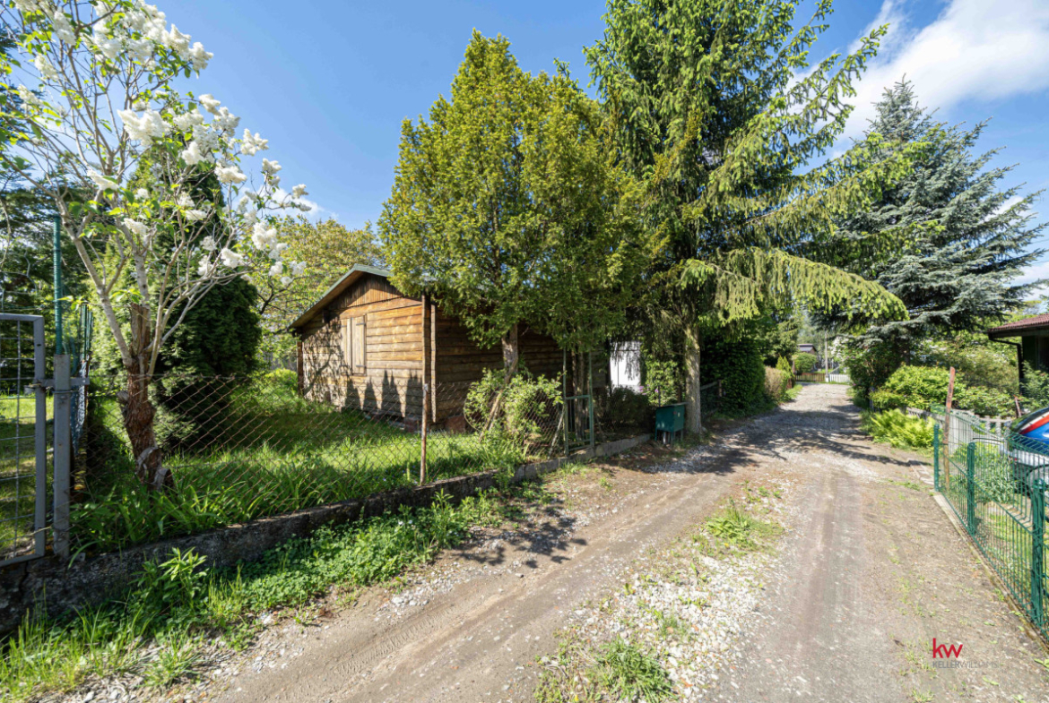 Urokliwa działka ROD 362 m², domek bieszczadzkiki