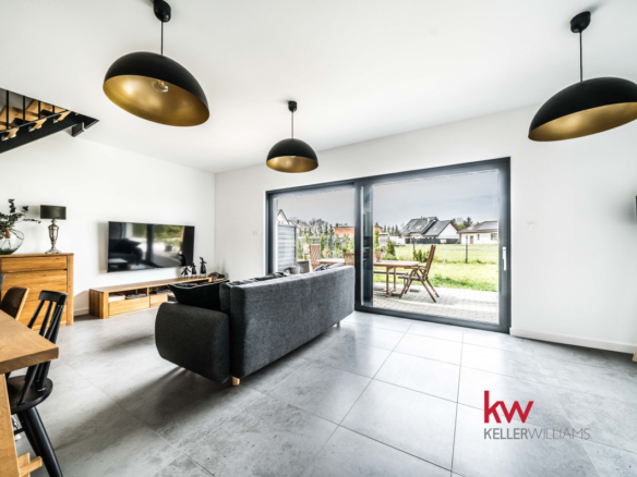 Nowoczesny bliźniak 121,40 m2 Gowarzewo z ogrodem
