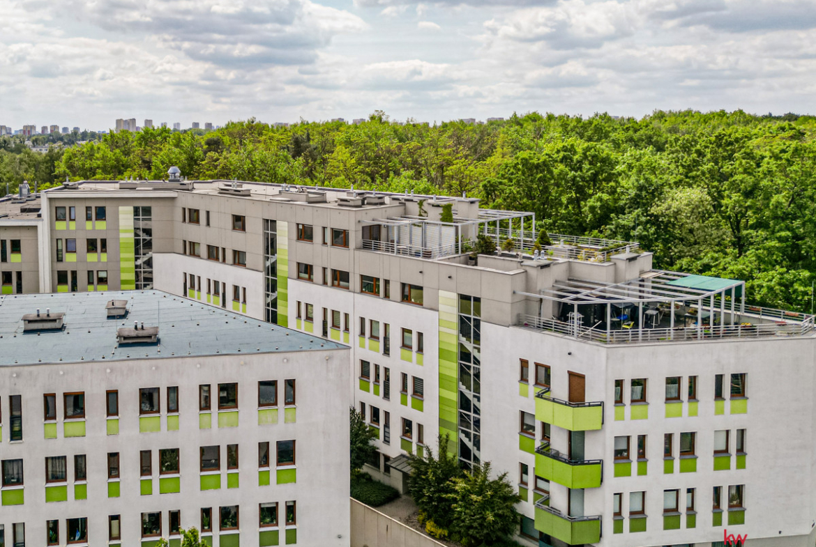 Apartament na skraju lasu | Taras na dachu – 17m²