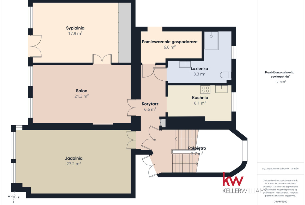 100 m² | Kamienica z 1910 r. Balkon,  Klimatyzacja