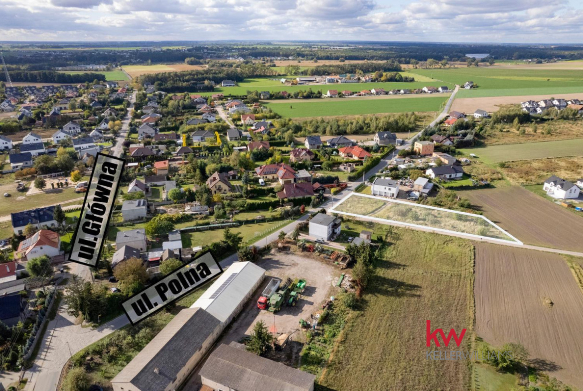 Działka budowlana Krzyszkowo 1886m2 z wydanymi WZ