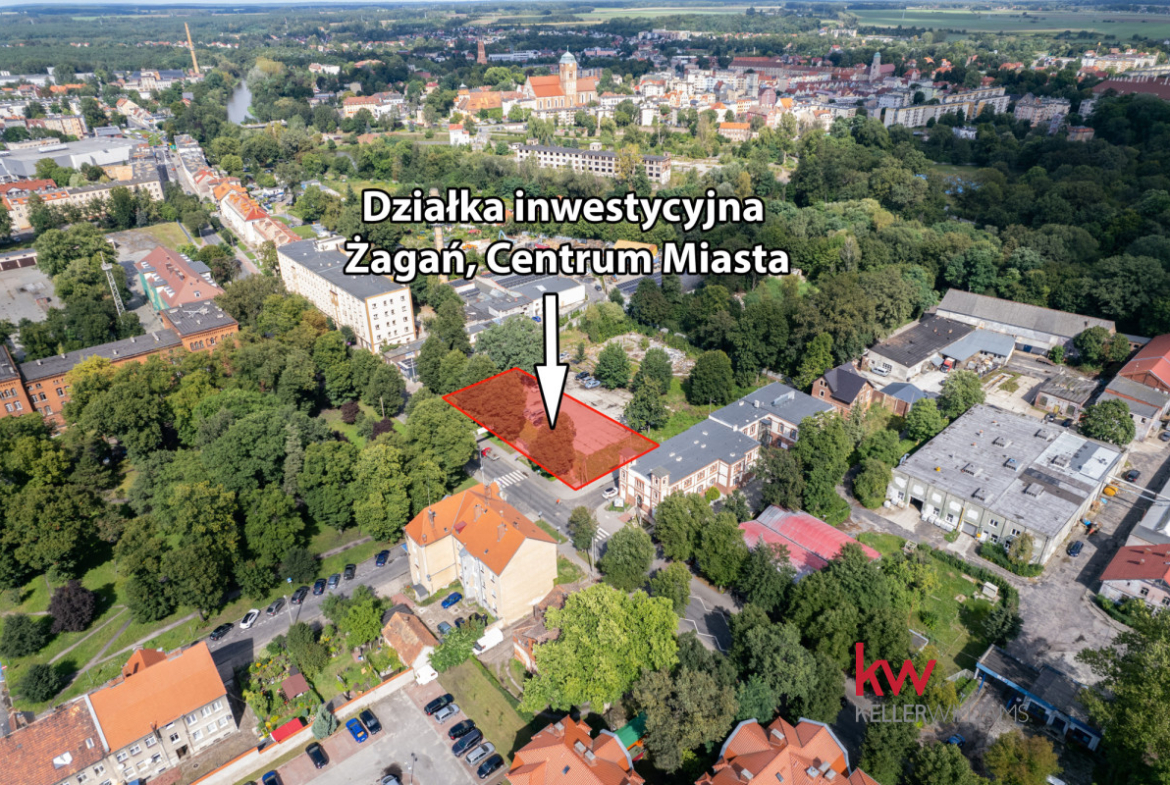 Działka inwestycyjna w centrum Żagania