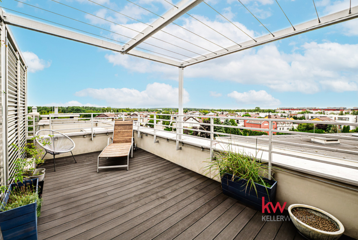 Apartament na skraju lasu | Taras na dachu – 17m²