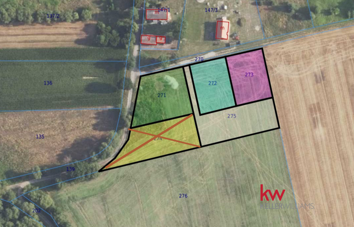 Działka bud-usługowa MN/U 1200 m² Sątok k/Bierutow