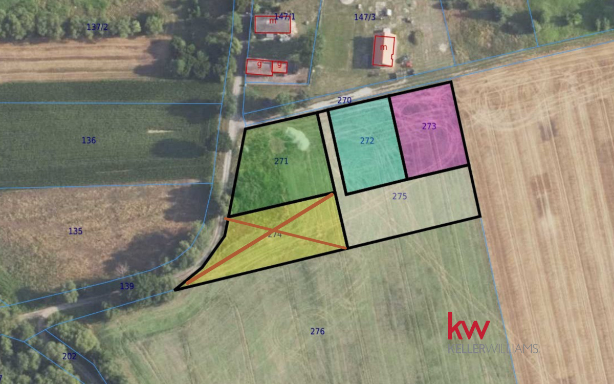Działka bud-usługowa MN/U 1200 m² Sątok k/Bierutow