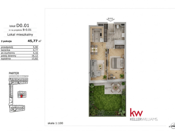 Apartament z ogrodem 350m od tramwaju | Naramowice