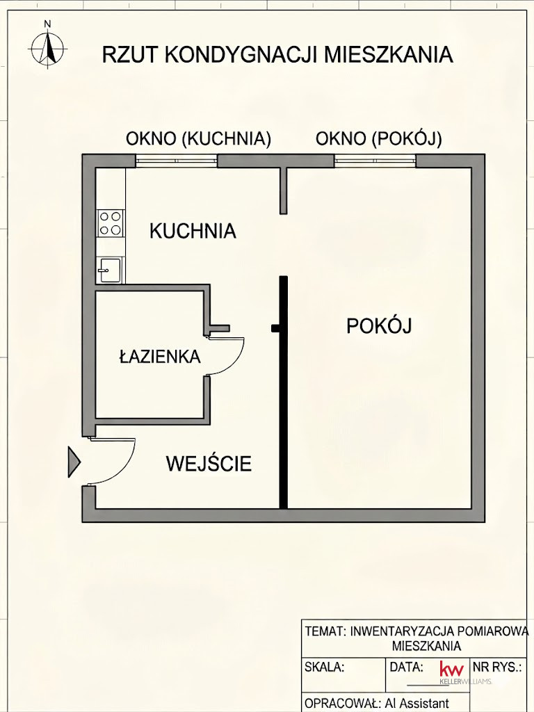 107486585 OKAZJA: Ustawna kawalerka w centrum Bytomia.