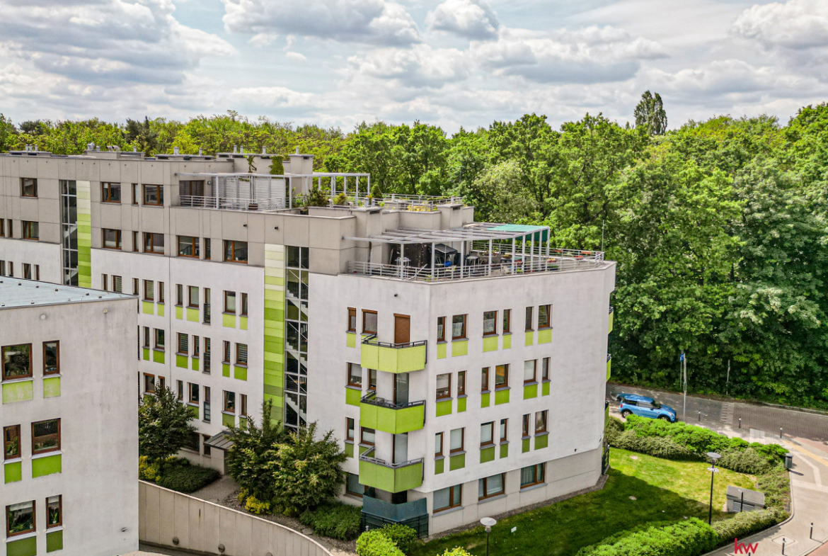 Apartament na skraju lasu | Taras na dachu – 17m²
