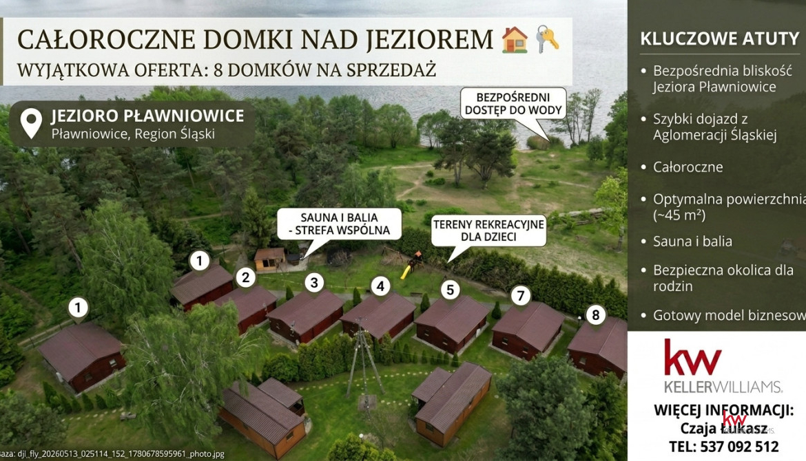 8 Domków Całorocznych 100m od Plaży (Pławniowice)