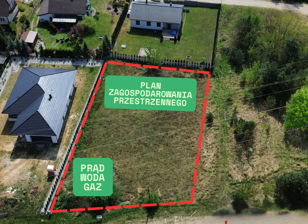 Atrakcyjna działka z planem zagospodarowania
