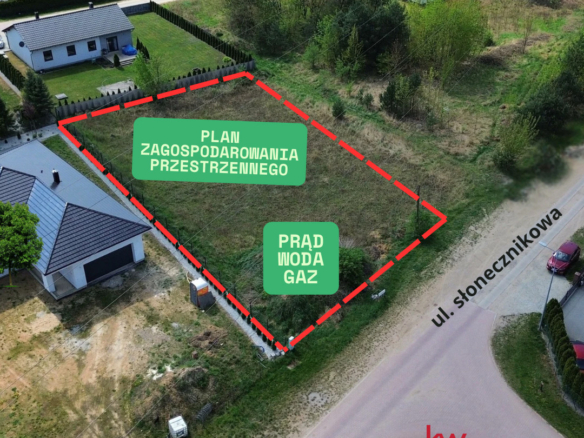 Atrakcyjna działka z planem zagospodarowania