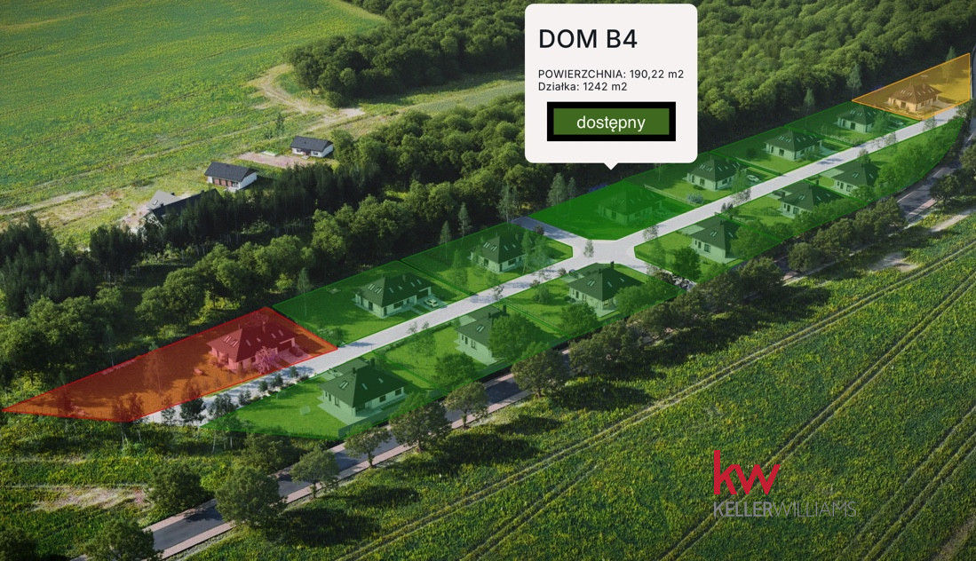Nowy dom z dużą działką i zieloną okolicą dookoła
