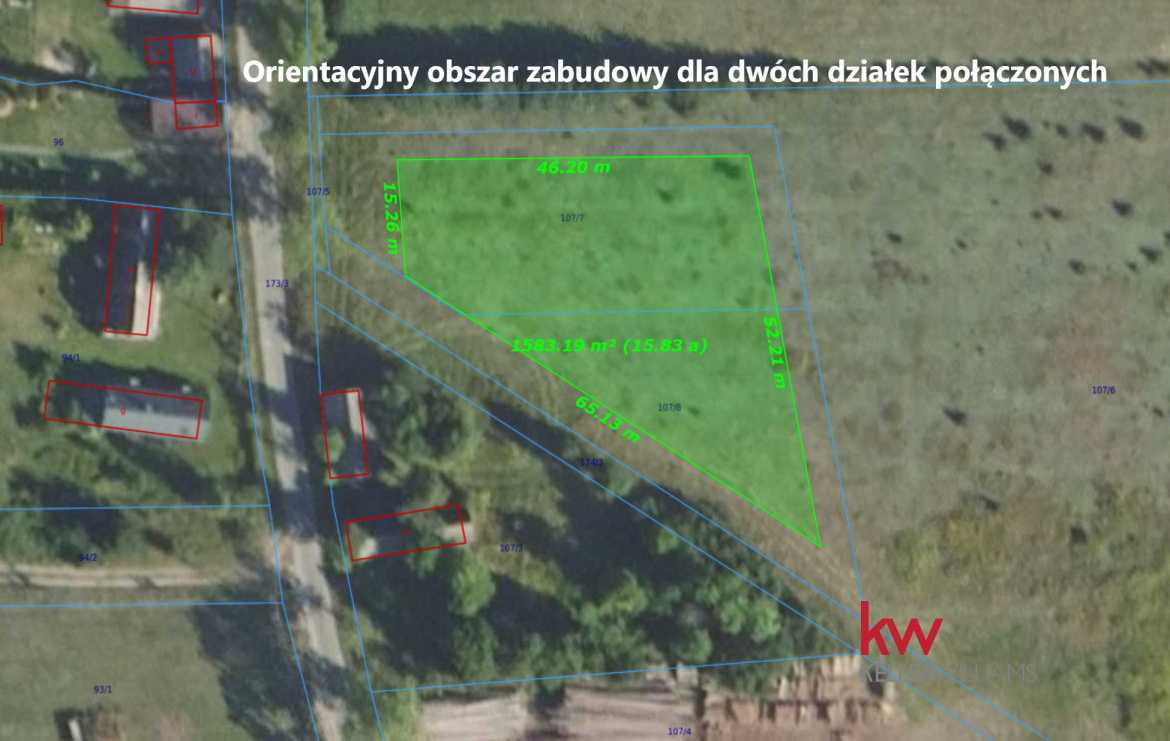 Duża działka budowlana z widokiem na las