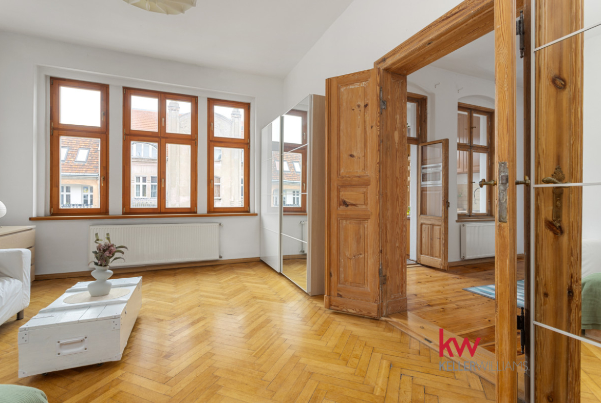 64 m² | 2 duże pokoje | Jeżyce | Kamienica