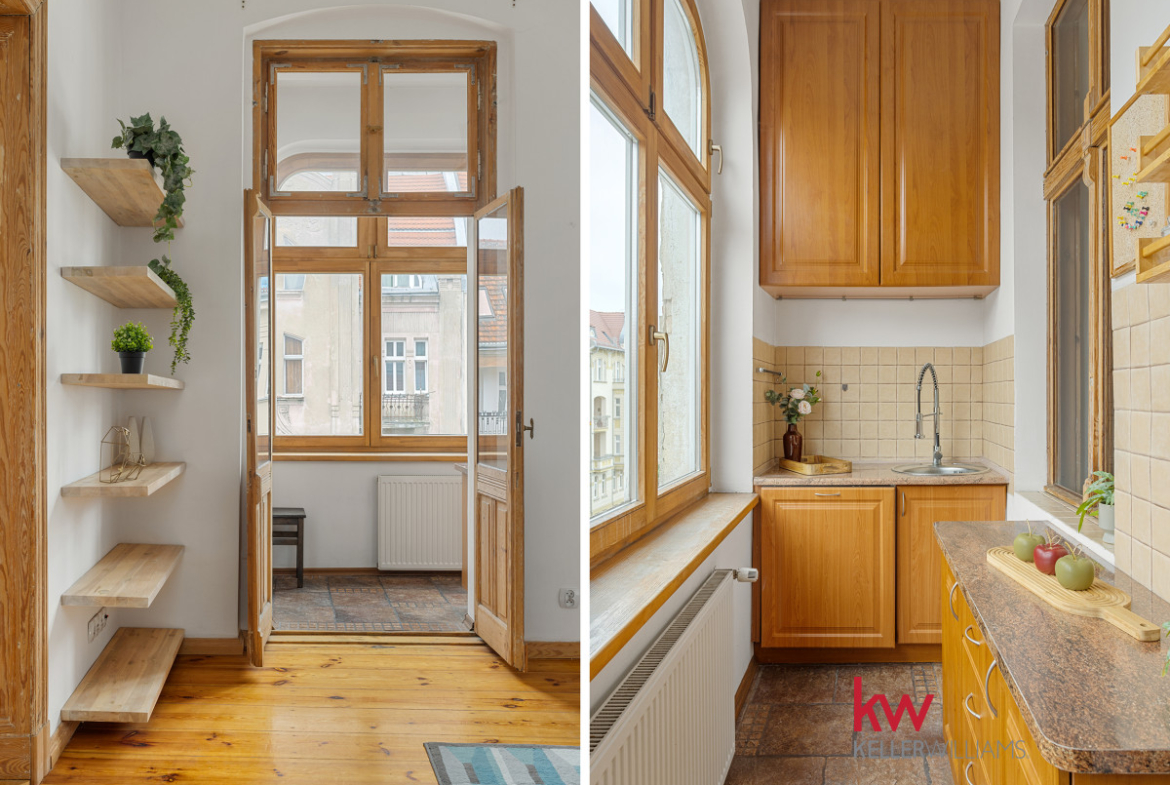 64 m² | 2 duże pokoje | Jeżyce | Kamienica