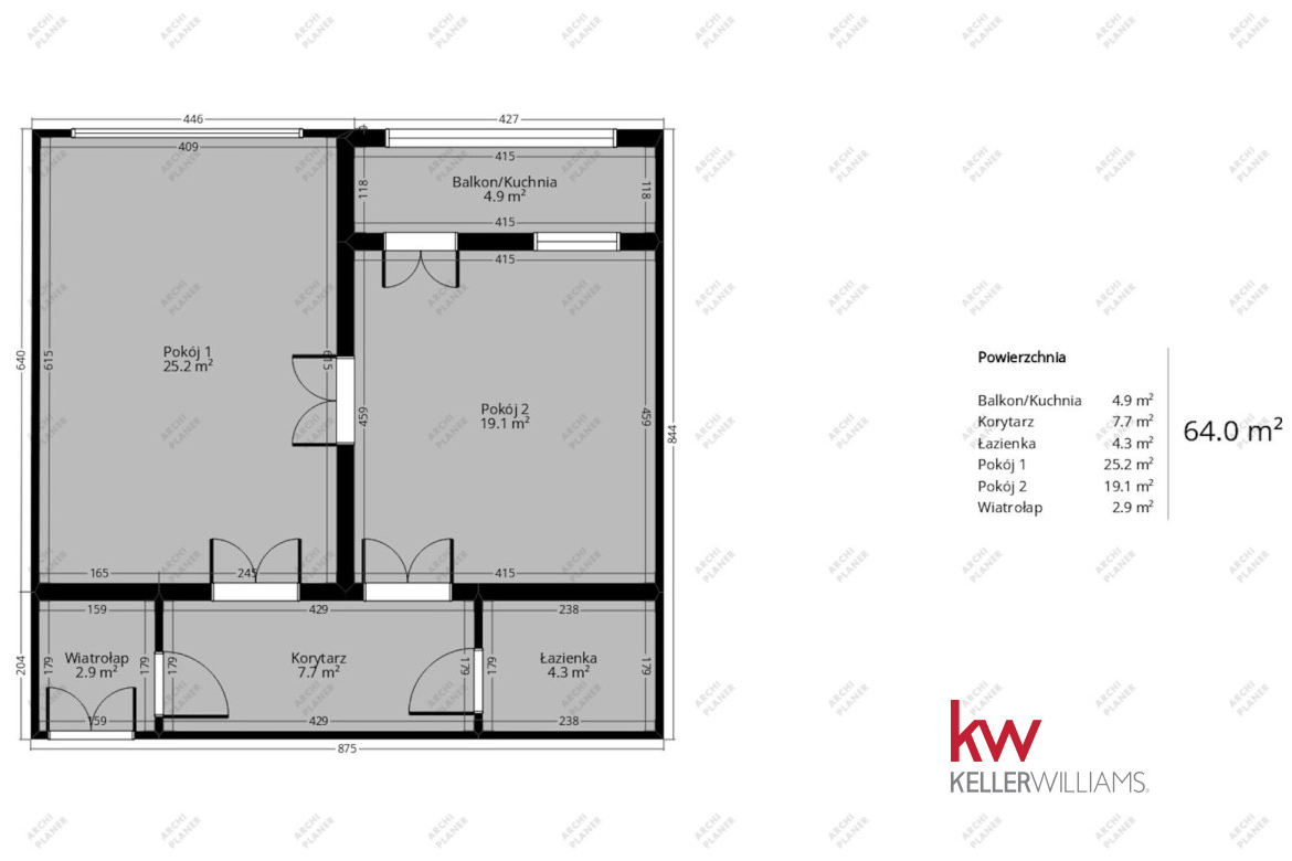 64 m² | 2 duże pokoje | Jeżyce | Kamienica