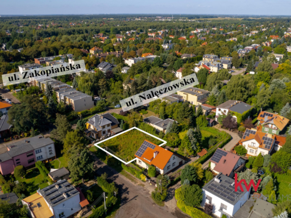 Działka z projektem domu 173 m2, z pozwoleniem.