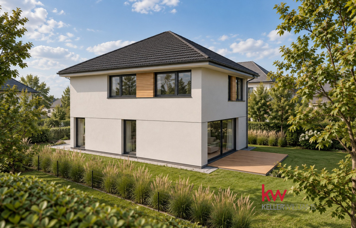 Działka z projektem domu 173 m2, z pozwoleniem.