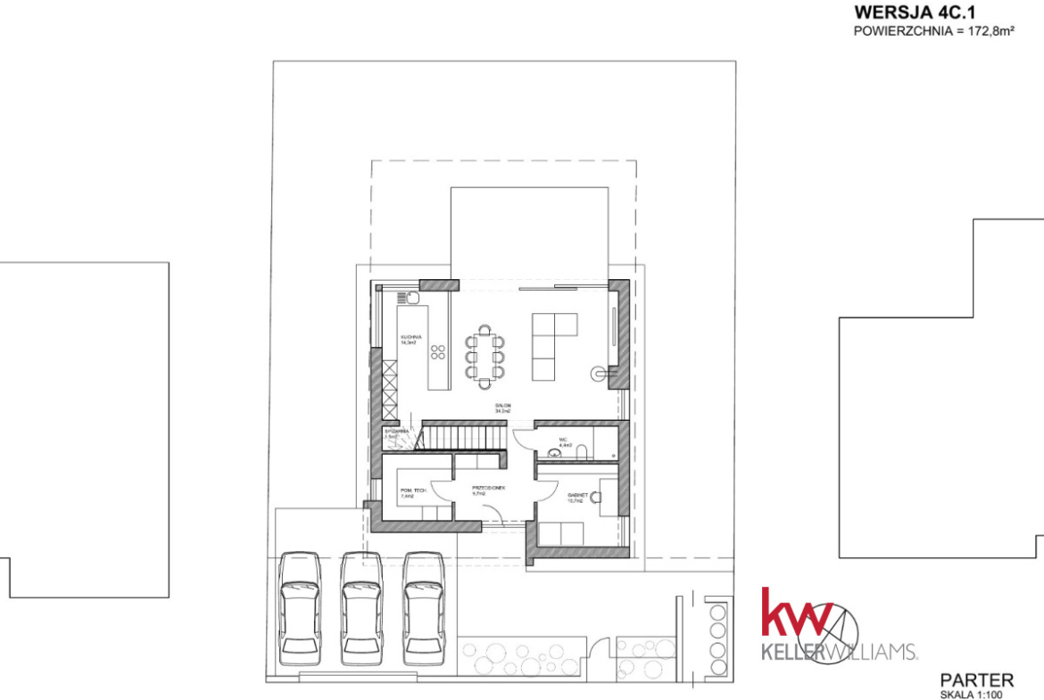 Działka z projektem domu 173 m2, z pozwoleniem.