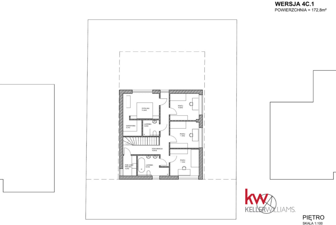 Działka z projektem domu 173 m2, z pozwoleniem.
