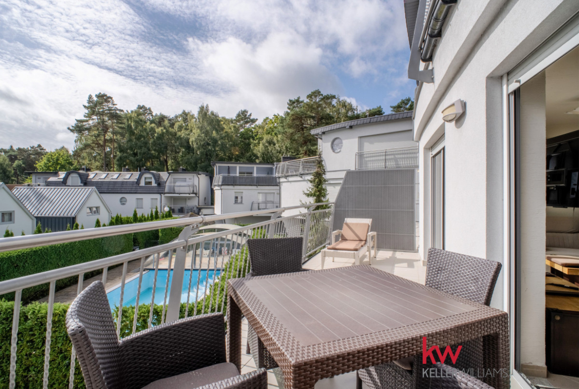 Dwupoziomowy apartament | 100 m od morza | basen