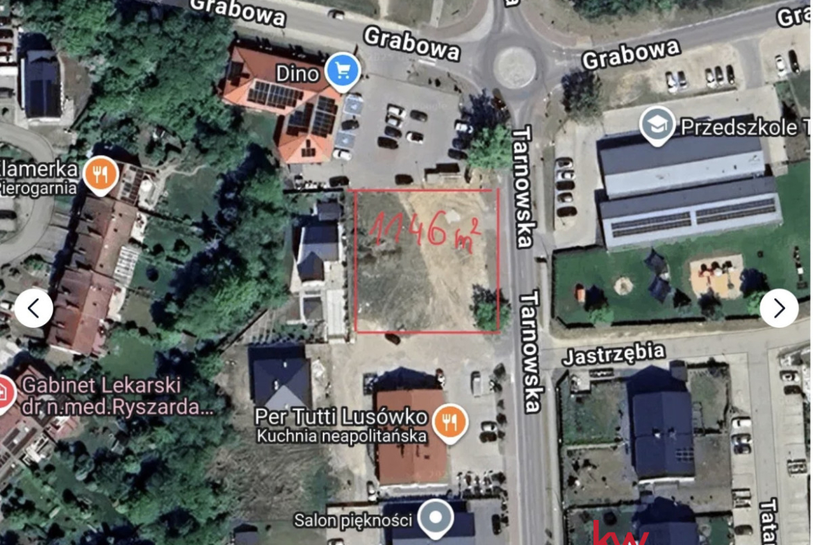 1197 m² pod usługi | MPZP | media | Lusówko