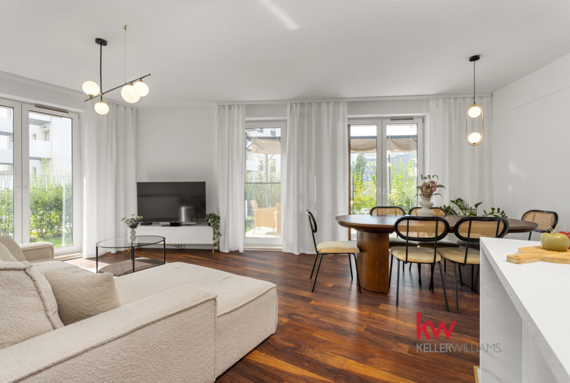Umeblowane 3 pokoje, ogród 51 m² | Łacina | 2023 r