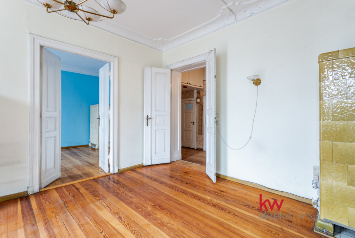 100,8 m² | Oryginalne detale | Kamienica, balkon