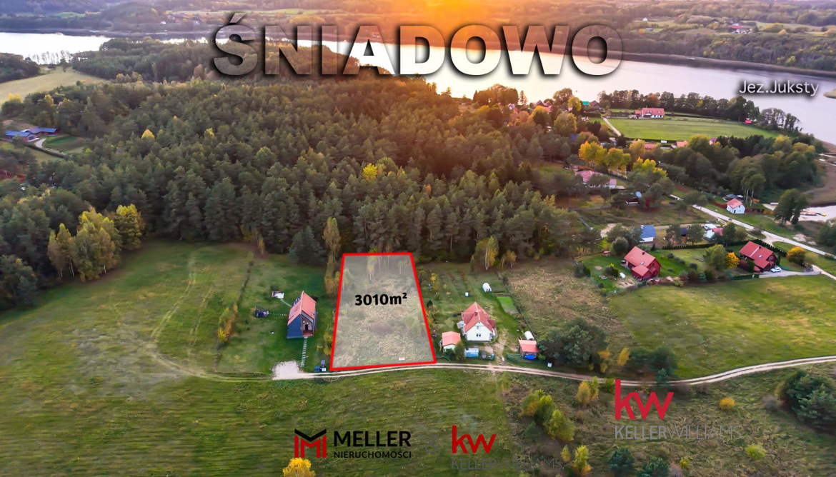 Mazury | 3010 m² przy lesie | 250 m od jeziora | WZ