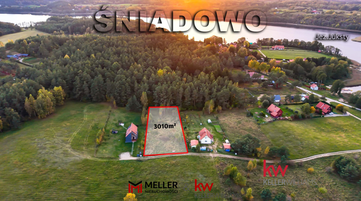 Mazury | 3010 m² przy lesie | 250 m od jeziora | WZ