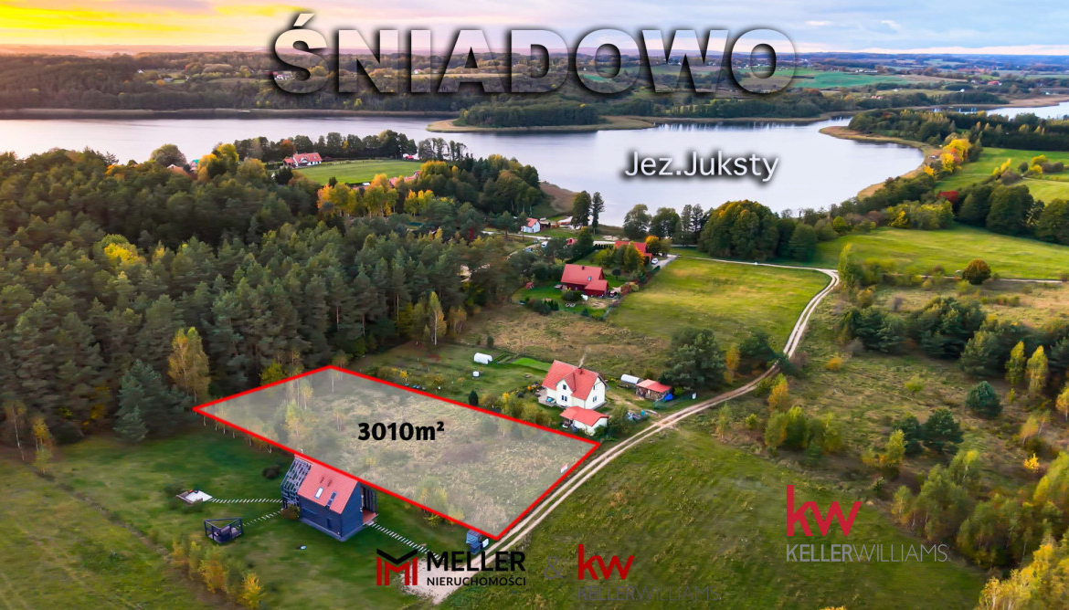 Mazury | 3010 m² przy lesie | 250 m od jeziora | WZ