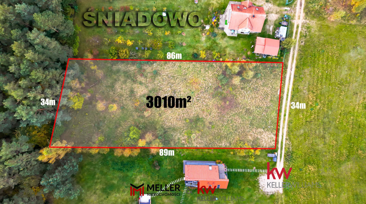 Mazury | 3010 m² przy lesie | 250 m od jeziora | WZ